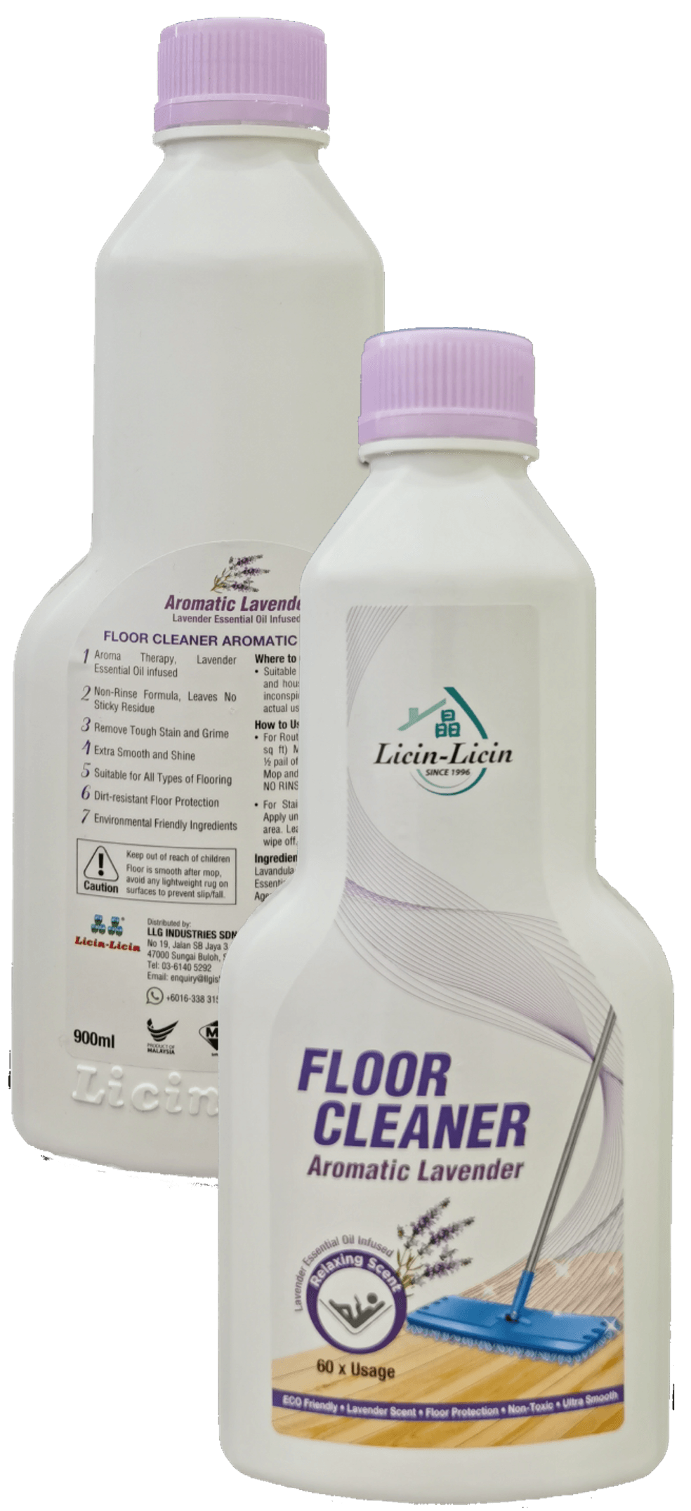 Licin-Licin Floor Cleaner Aromatic Lavender 900 ml